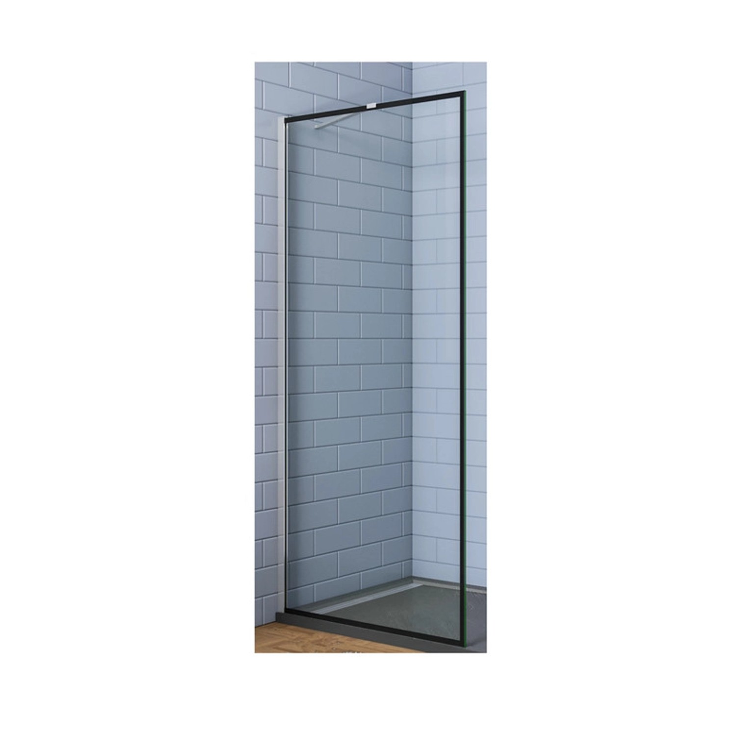 Duschparadies Walk In Dusche 100x200cm Duschabtrennung 8mm Nano Glas Seiten günstig online kaufen
