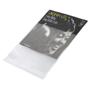 Dynavox Schallplattenhülle für Single (7 Zoll), 50er-Set. Schutzhülle für Vinyl-Schallplatten.