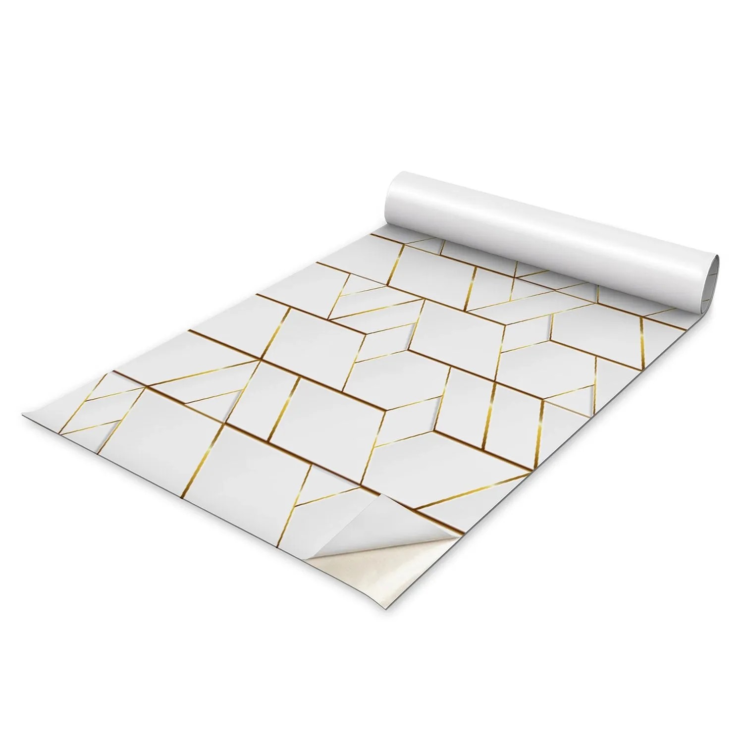 Tulup Möbelfolie Moderne Eleganz Folie Für Möbel 65x130 cm Weiß Klebefolie Für Möbel Möbel Klebefolie