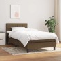 Braunes vidaXL Boxspringbett 90x200 cm mit Matratze und Kopfteil.