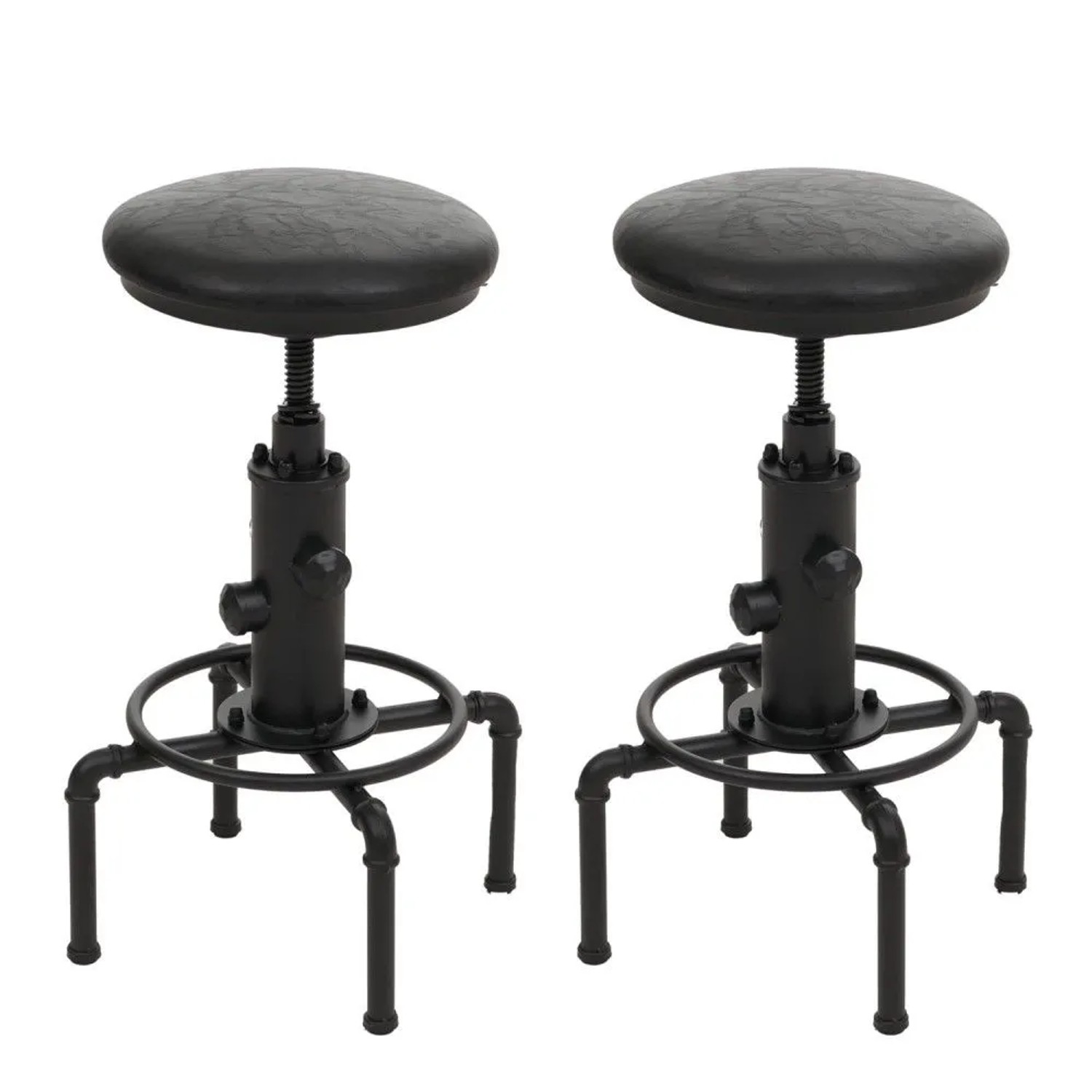 MCW Barhocker N23 2er-Set Schwarz