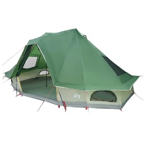 vidaXL Familien-Tipi-Zelt mit Dach Grün 466 x 310 x 240 cm 42000957