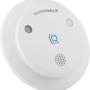 Weiße Homematic IP Alarmsirene für Innenräume, Teil der Hausautomation.