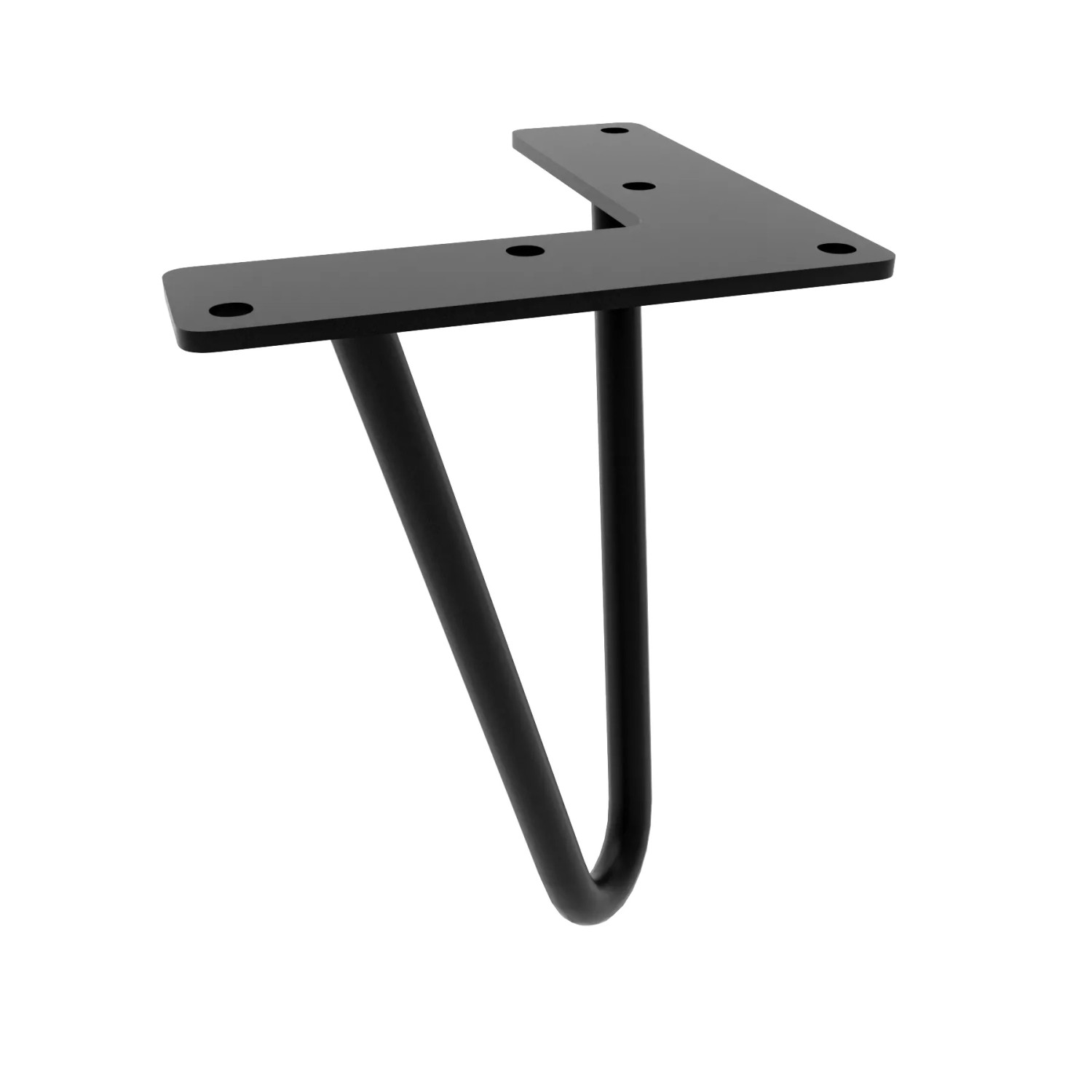 HEVVA Möbelbein NEAPEL 15 cm Hoch 1 Stück Schwarz