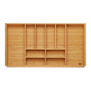 SOTECH ORGA-BOX 3 Bambus Besteckeinsatz Für 90er Schublade 473x797x56 mm mit 10 Fächer Für Nobilia Küchen Ab August 2012