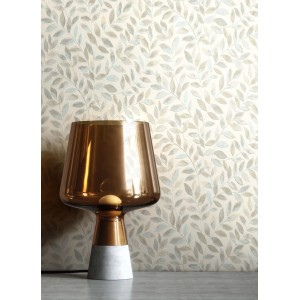 Newroom Vliestapete Ambra Beige Blätter Natur Strukturiert FSC®