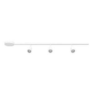 Weißes EGLO Schienensystem EASYT mit 3 Spots und GU10 Fassung, Länge 1020mm.
