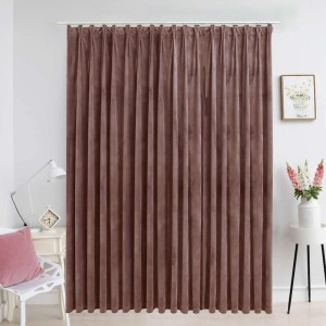 vidaXL Verdunkelungsvorhang mit Haken Samt Antik-Rosa 290 x 245 cm 134527