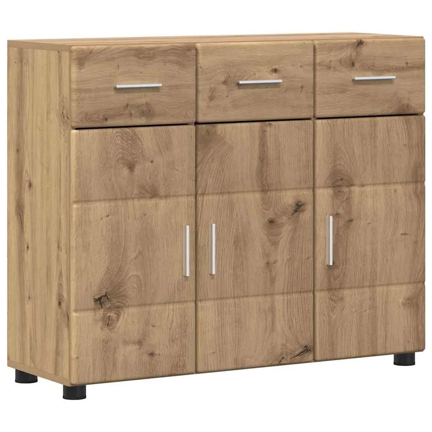 vidaXL Sideboard mit Regal FLORIN Artisan-Eiche 88,5 x 30,5 x 73 cm 880320