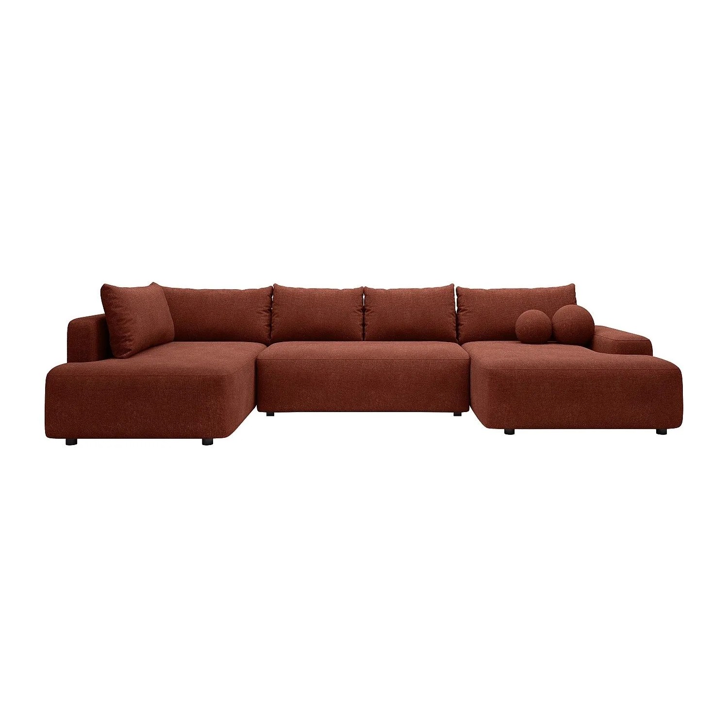 Vente-unique Schlafsofa Daviso Terracotta 360 cm