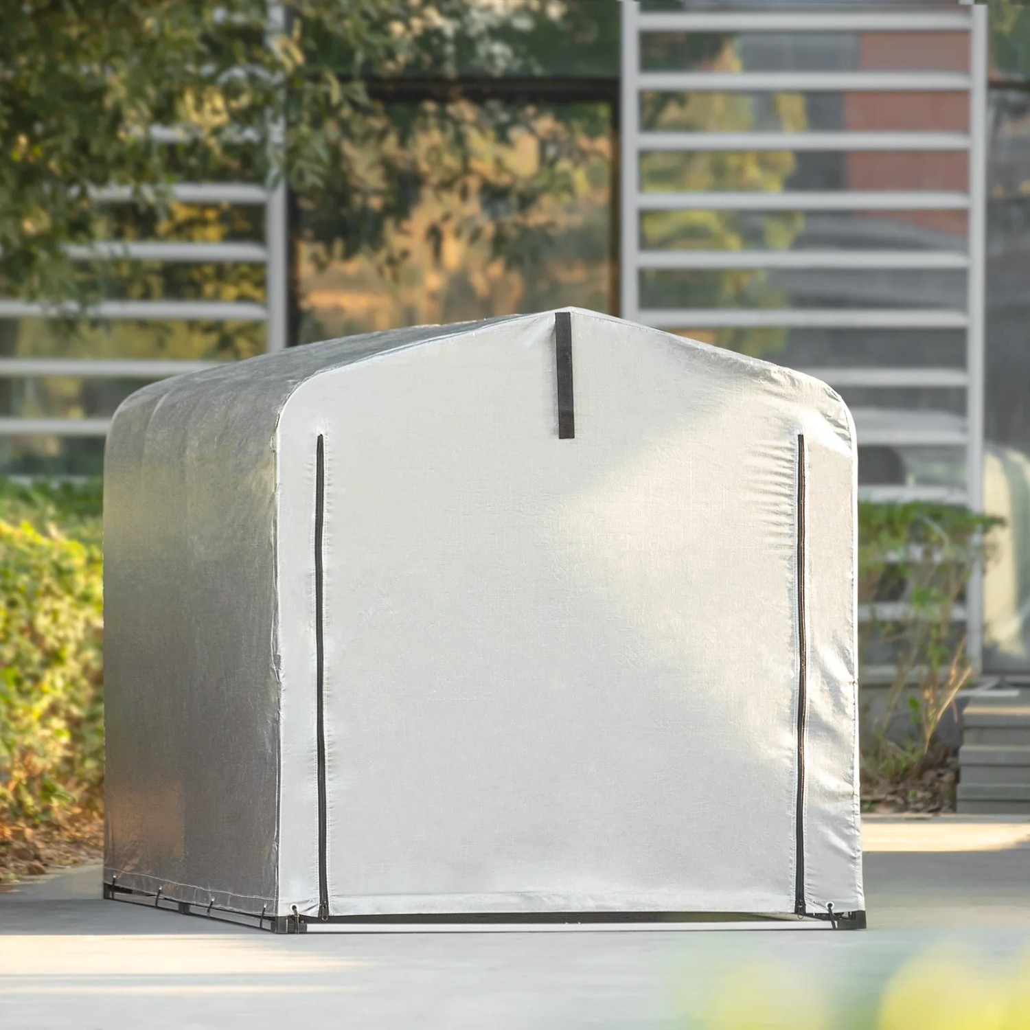 SoBuy Fahrradgarage Foliengerätehaus Gartenschuppen Pavillon KLS11-L_3