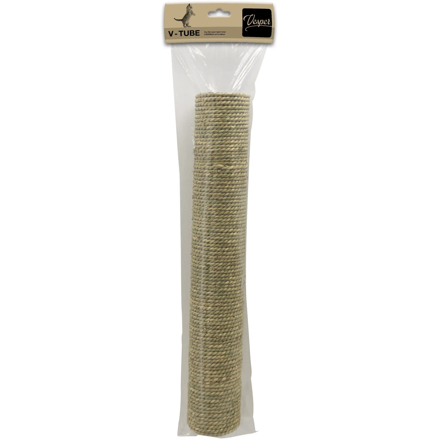 Vesper Kratzbaum-Ersatzsäule, beige, 50cm, aus Seegras, für Vesper Double Kratzbäume.