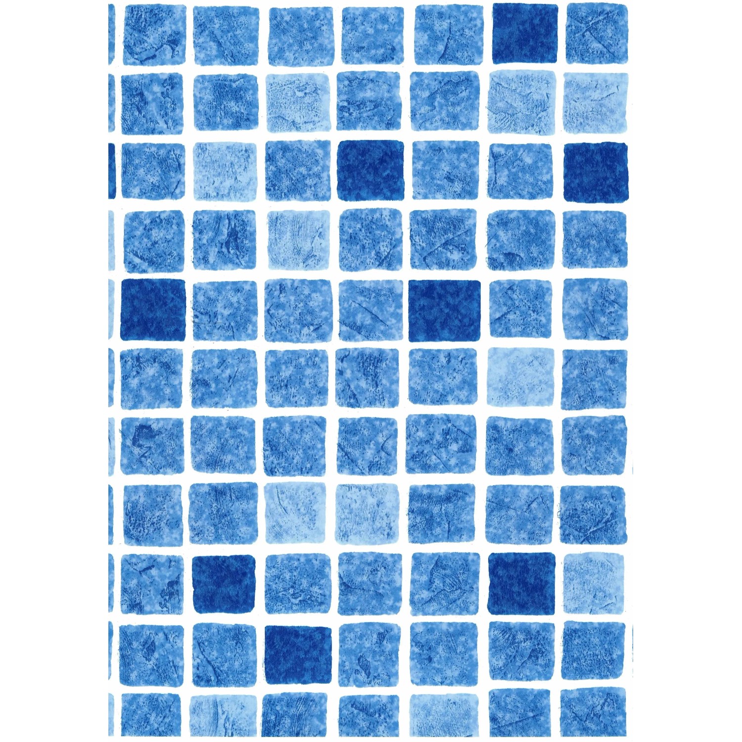 Detailansicht der blauen Mosaikfolie für Weka Holzpool 595.