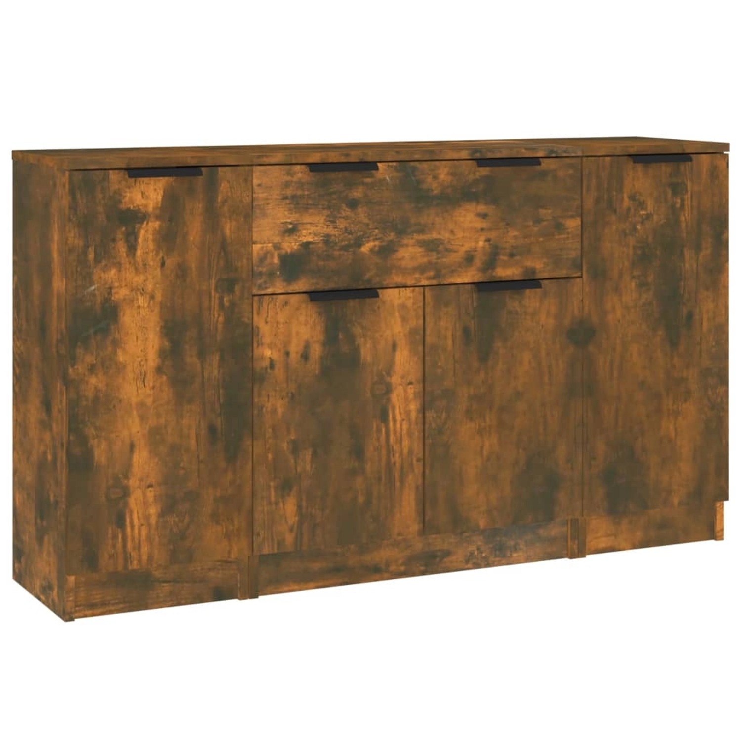 vidaXL Sideboards 3 Stk Räuchereiche Holzwerkstoff 3115833 günstig online kaufen