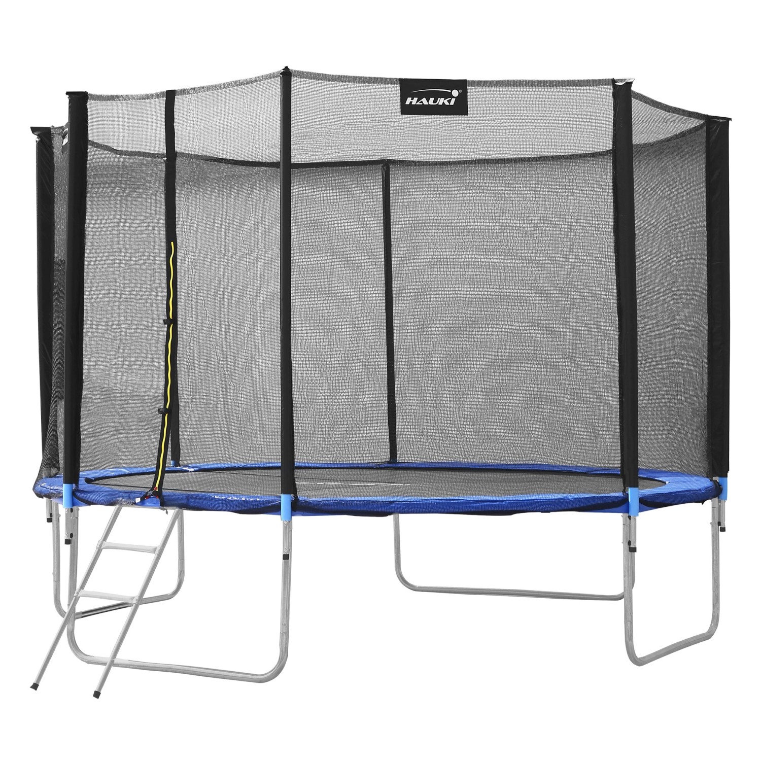 Hauki Trampolin Outdoor 427cm Blau GS Geprüft Rundes Gartentrampolin bis 15 günstig online kaufen