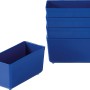 LUX Combibox, 5 blaue Aufbewahrungsboxen für Ordnung und Übersicht.
