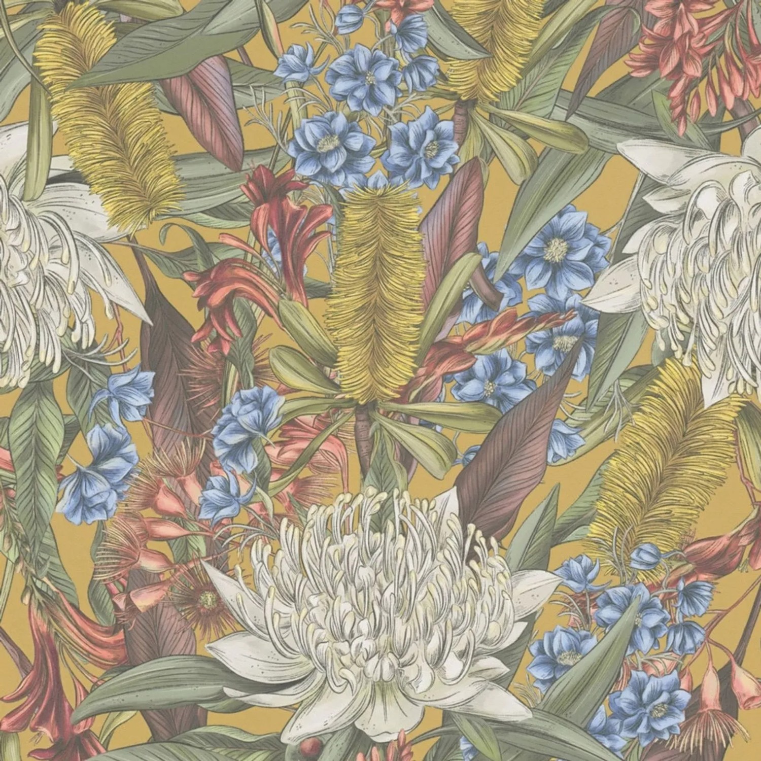 Tadessi Tapete Floral M1-No.4505 Vliestapete in Mehrfarbig