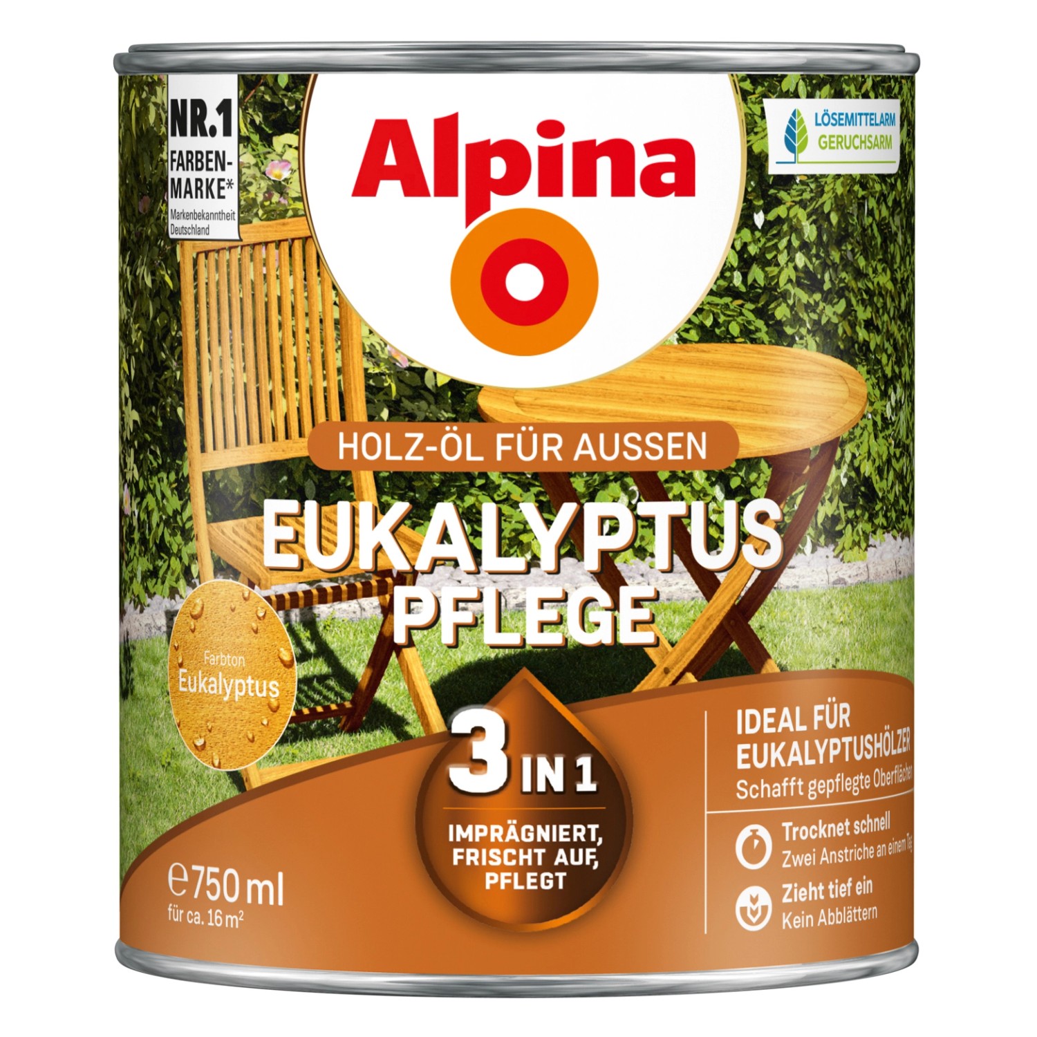 Alpina Eukalyptus-Pflege seidenmatt 750 ml