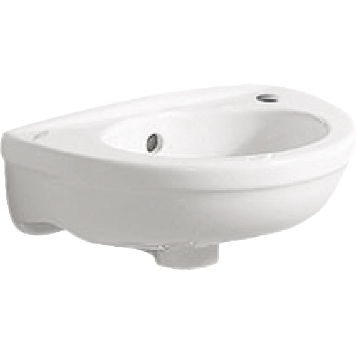 Geberit Handwaschbecken Fidelio 37 cm Hahnloch rechts Überlauf