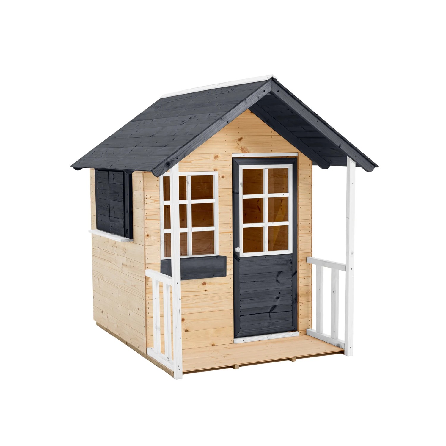 Zwerkules Spielhaus Holli 137 cm x 121 cm x 140 cm Natur FSC®