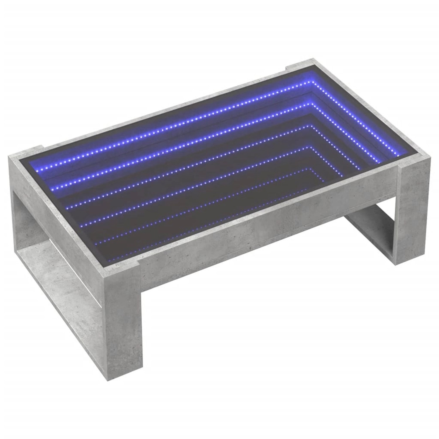 vidaXL Couchtisch mit Infinity-LED Betongrau 90x53x30 cm 847640 günstig online kaufen