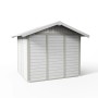 Grosfillex Kunststoff-Gartenhaus Deco 4,9 in Graugrün, 4,9 m² Gartenhaus aus PVC.
