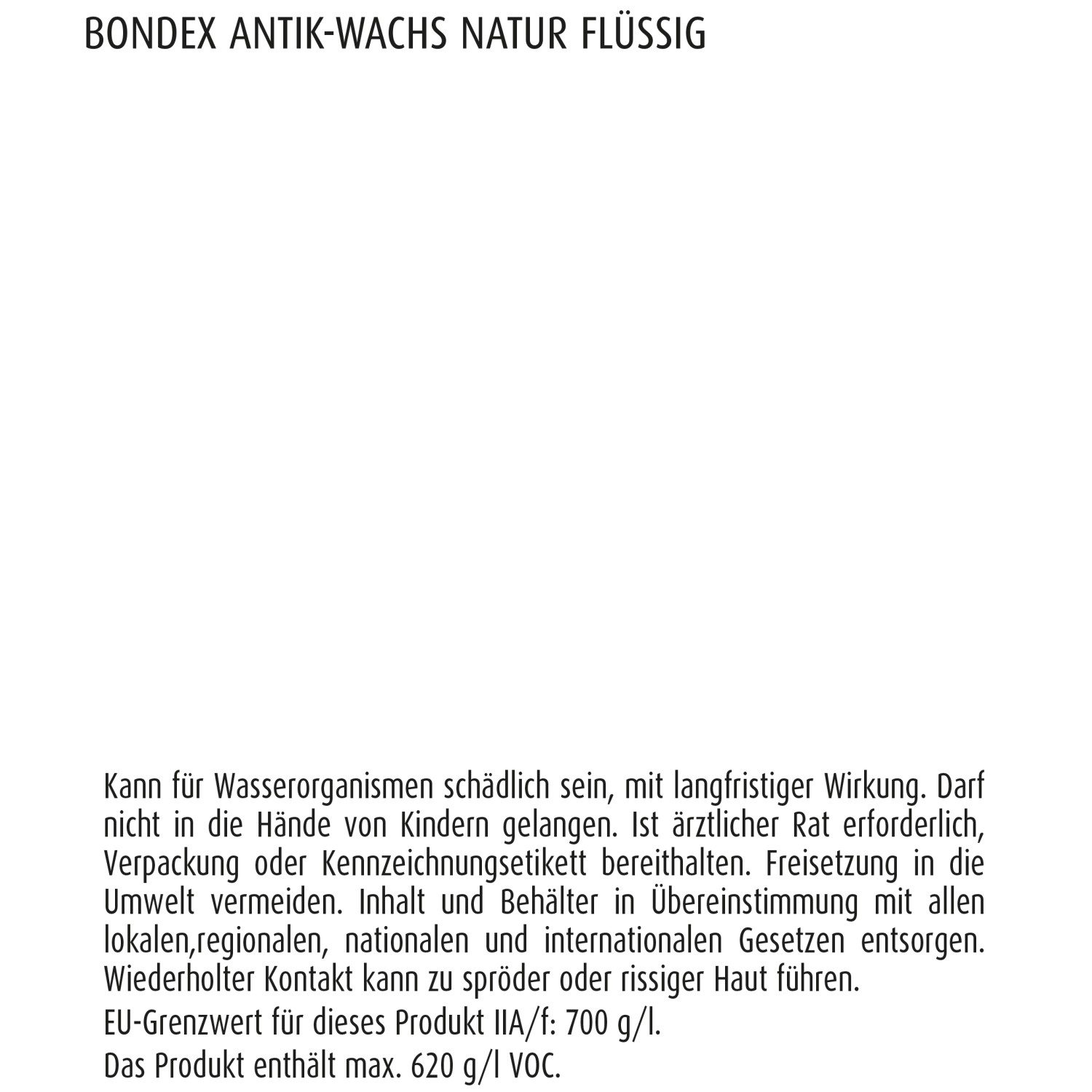 Bondex Antik-Wachs Natur flüssig 500 ml kaufen bei OBI
