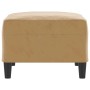 Brauner vidaXL Fußhocker aus Samt, 70x55x41 cm, ideal als bequeme Sitzgelegenheit.