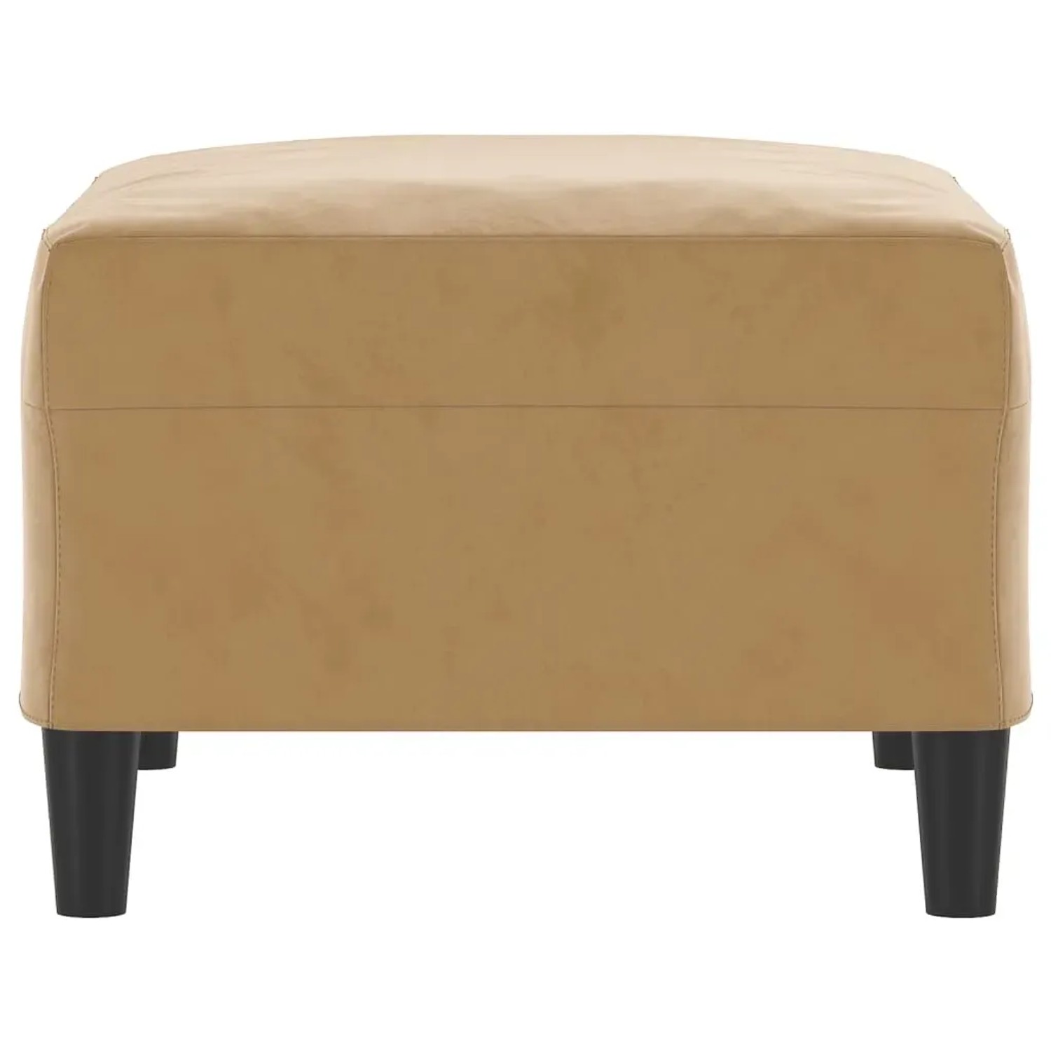 Brauner vidaXL Fußhocker aus Samt, 70x55x41 cm, ideal als bequeme Sitzgelegenheit.