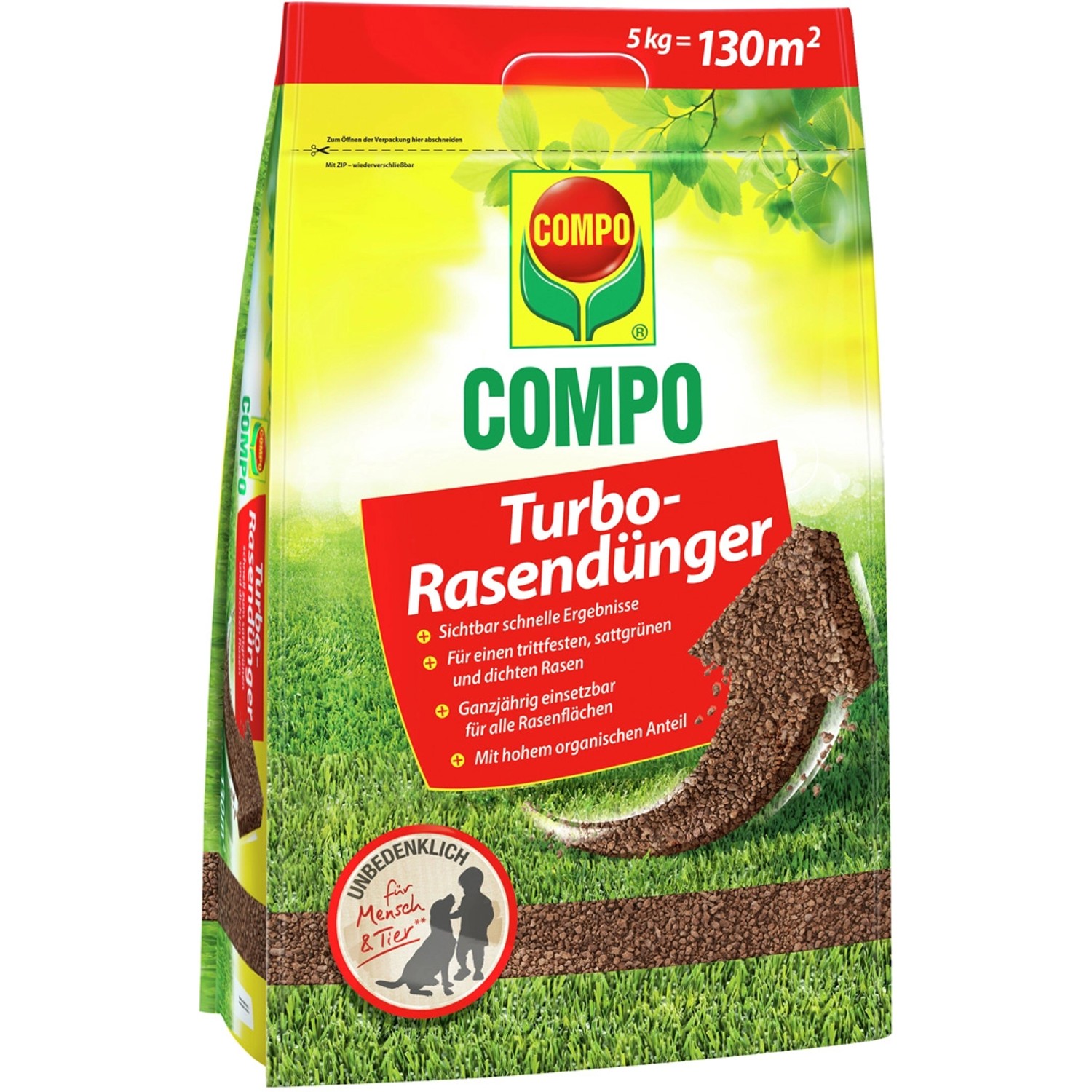 Compo Turbo-Rasendünger 5 kg für einen robusten Rasen günstig online kaufen