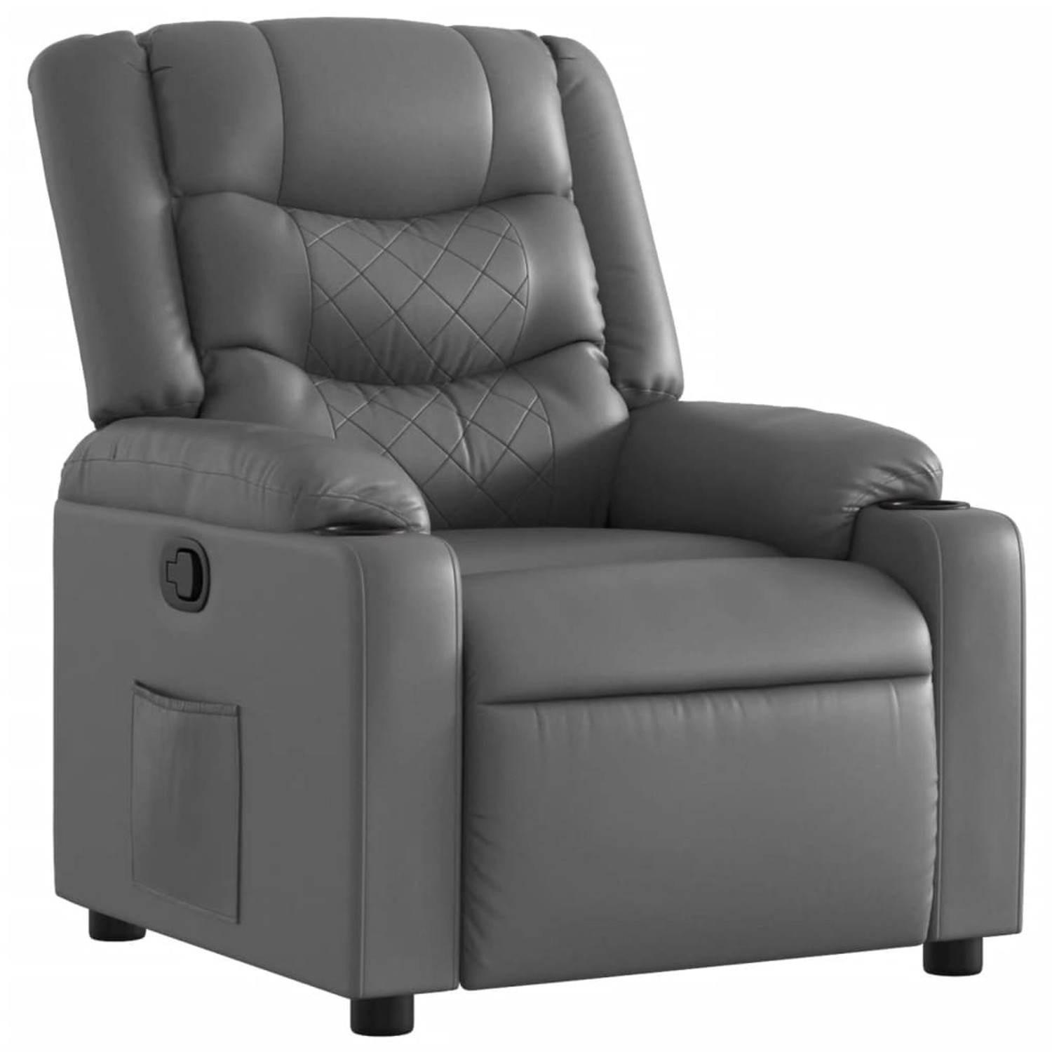 vidaXL Relaxsessel Grau Kunstleder 374122 günstig online kaufen