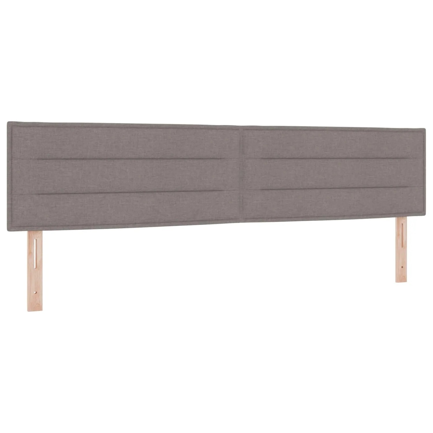 vidaXL LED Kopfteil mit LED-Lichtleisten Taupe 200 cm Polyester 3338010