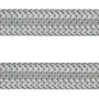 Flexibler Winkel-Anschlussschlauch, 14,9 mm (G 3/8) x 300 mm, aus Edelstahl für Trinkwasserinstallation.