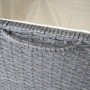 Proregal Poly-Rattan Kissenbox HxBxT 80x160x94cm Premium Grau 320L Gartentruhe Auflagenbox Truhe_7