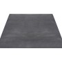 Grauer Floornovo Kurzflor Teppich, einfarbig, 280x200 cm. Schlichtes Design für Wohnzimmer, Schlafzimmer oder Flur.