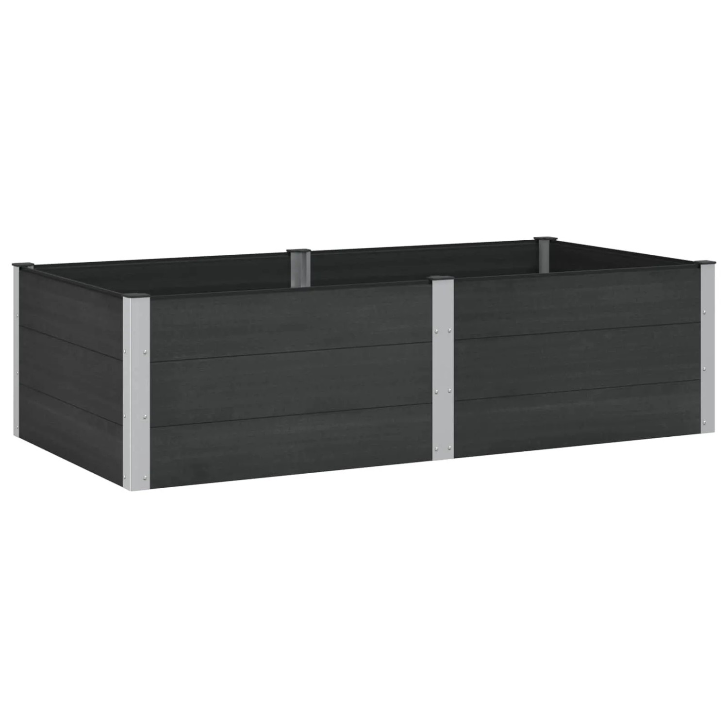 vidaXL Hochbeet Schwarz 200 x 100 x 54 cm 42038986