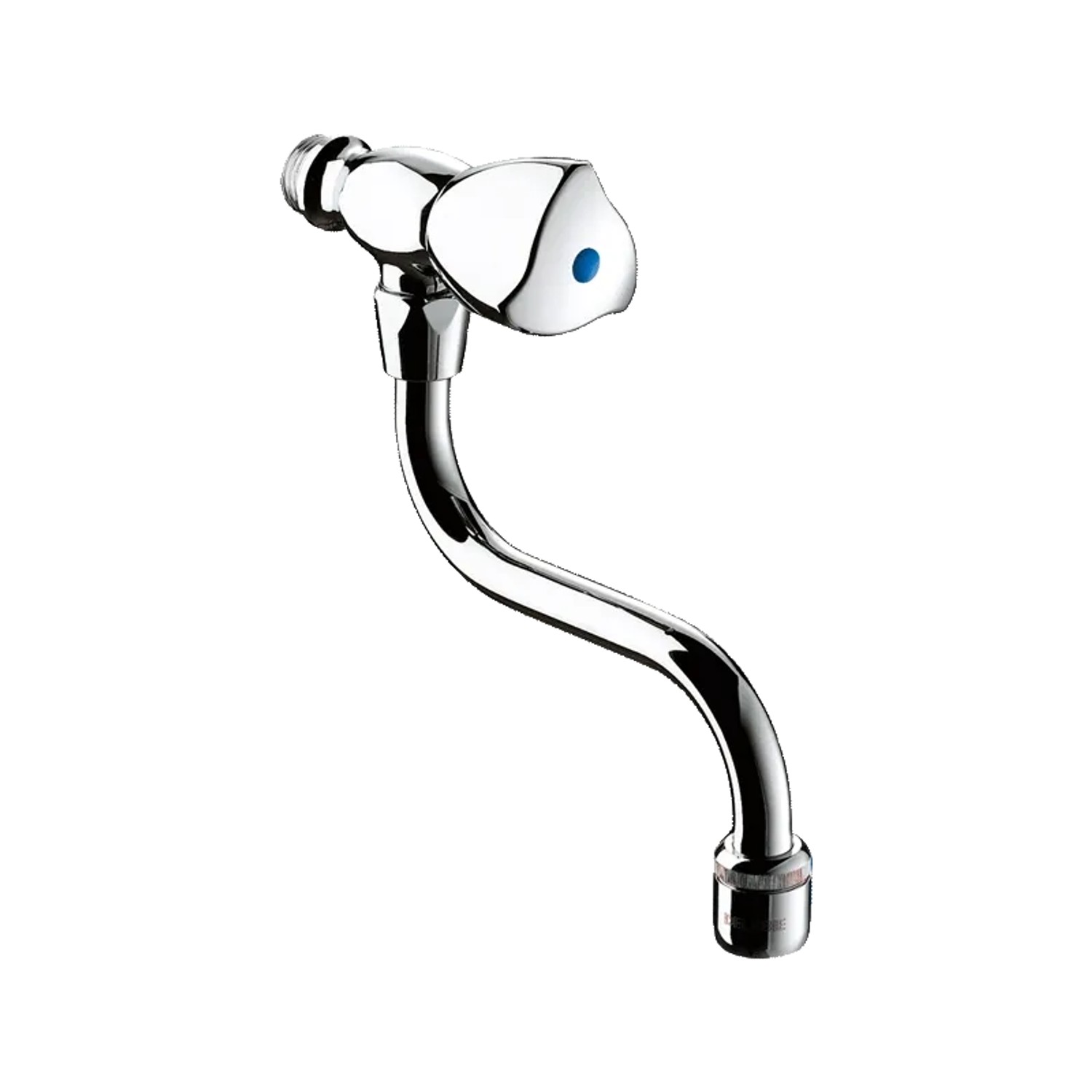 Delabie Wandventil für Waschrinne G1/2B mit Schwenkauslauf L150mm