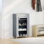 vidaXL Schuhschrank Grau 60,5x30x97 cm Vliesstoff 4100621_3