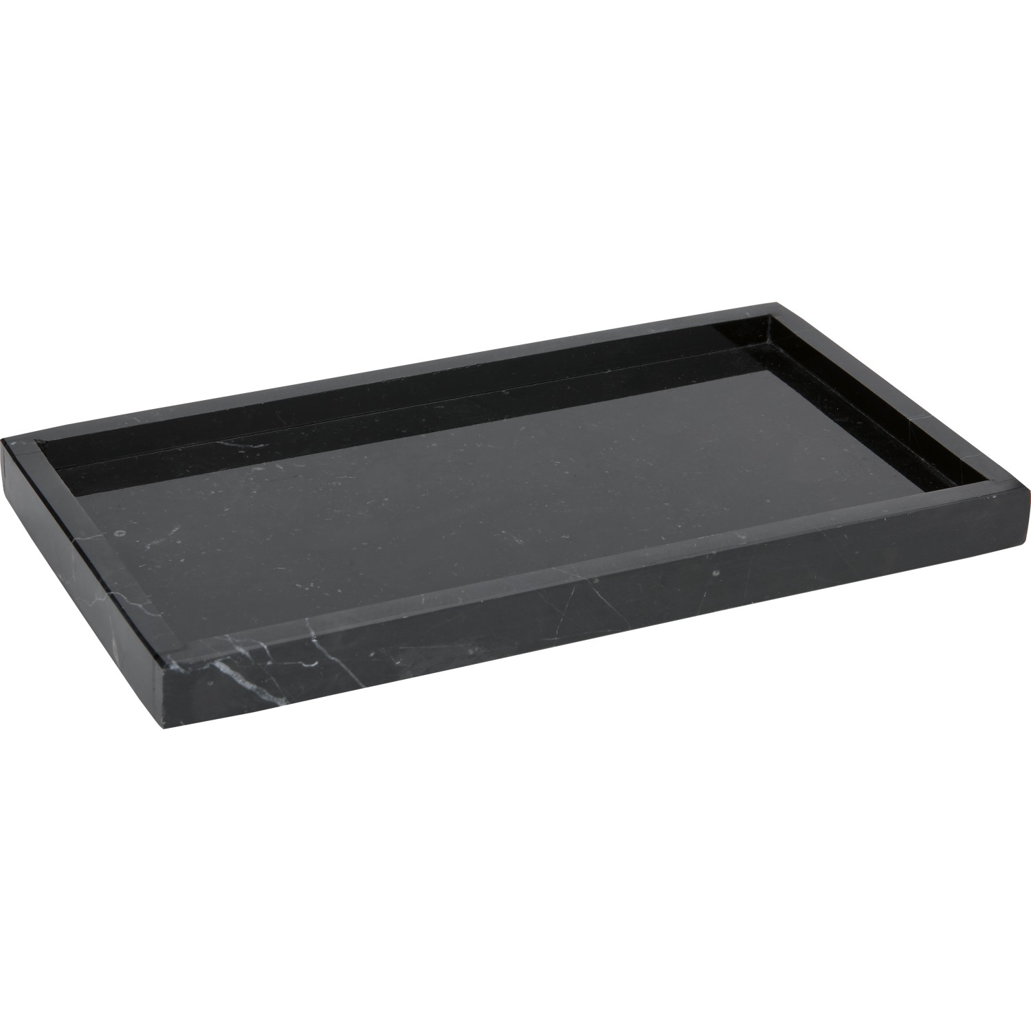 Marmorschale Midnight Mystery 2 cm x 27 cm x 15 cm Schwarz