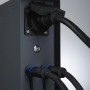 Paulmann Plug & Shine Rio Steckdosensäule anthrazit mit Kabeln und Dämmerungssensor.
