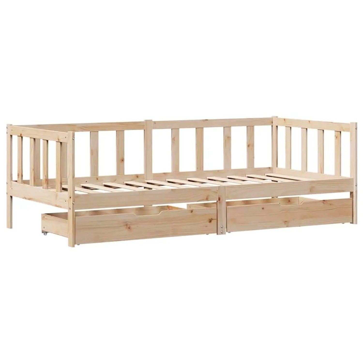 vidaXL Tagesbett mit Schubladen 90x190 cm Massivholz Kiefer 3302073 günstig online kaufen