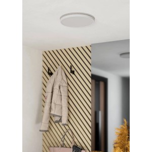 Weiße Eglo LED-Deckenleuchte Expert Minerario, Ø 30 cm, geeignet für Feuchträume.