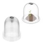 Relaxdays Anzuchtglocke 10er Set Kunststoff Transparent mit Belüftungsventil 20 cm x 25 cm