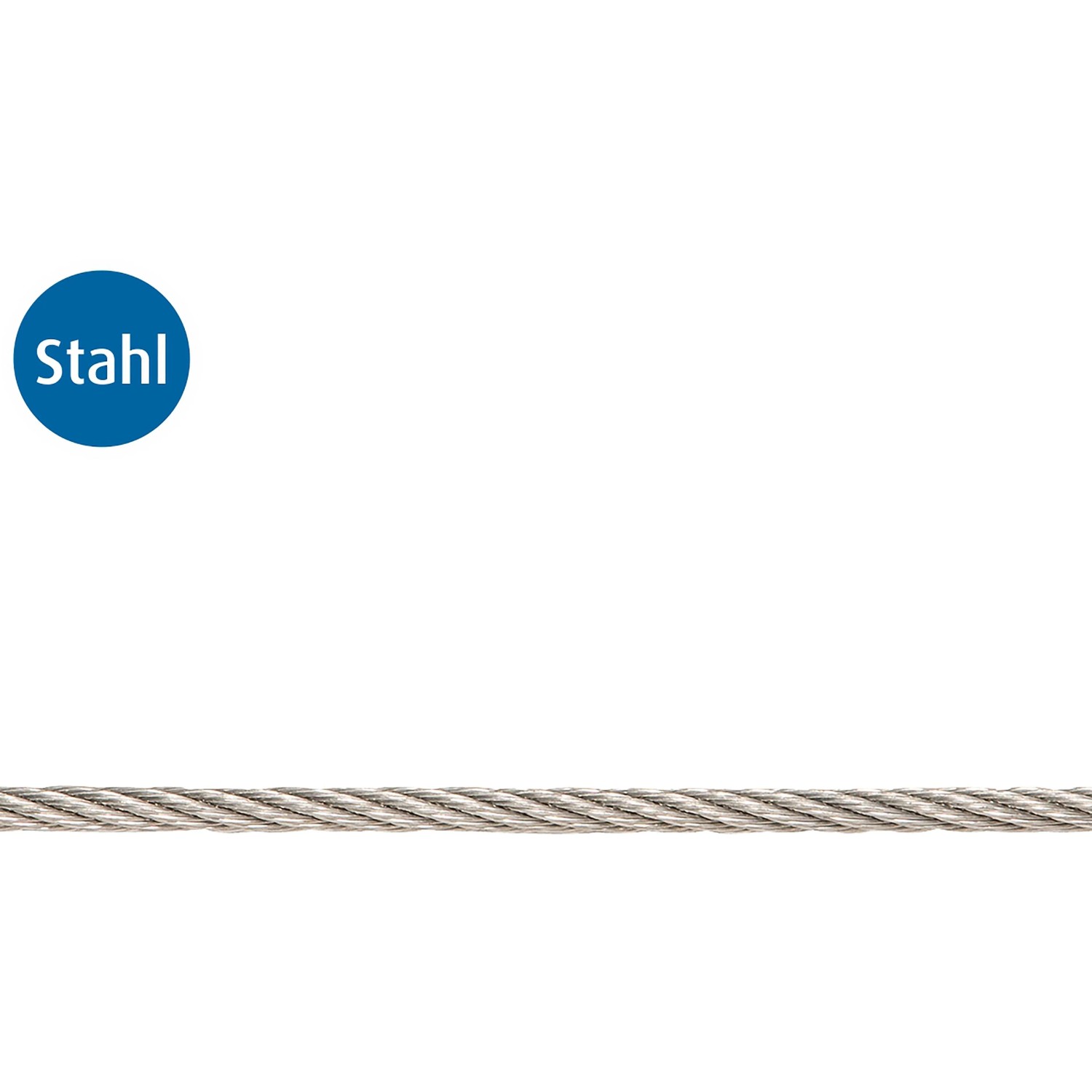 Conacord Drahtseil Stahl 6 x 7-FC Ausführung Ø 3 mm Meterware