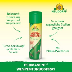 Neudorff Wespenspray Turbo, 500ml Dose. Zur Bekämpfung von Wespen und Wespennestern.