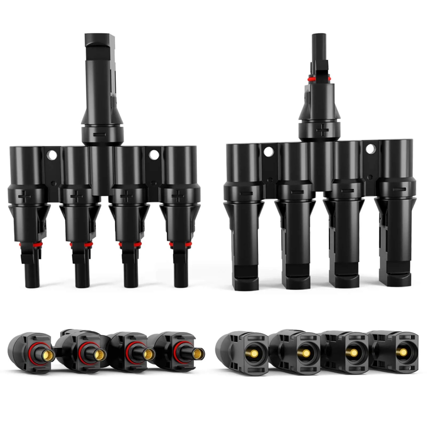 hb-digital Solar Stecker Verteiler Typ-T 4-fach Solarkabel Verbinder