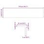 vidaXL Fensterbänke 2 Stk Hellbraun 110x25x2 cm Massivholz Eiche 4009145_10