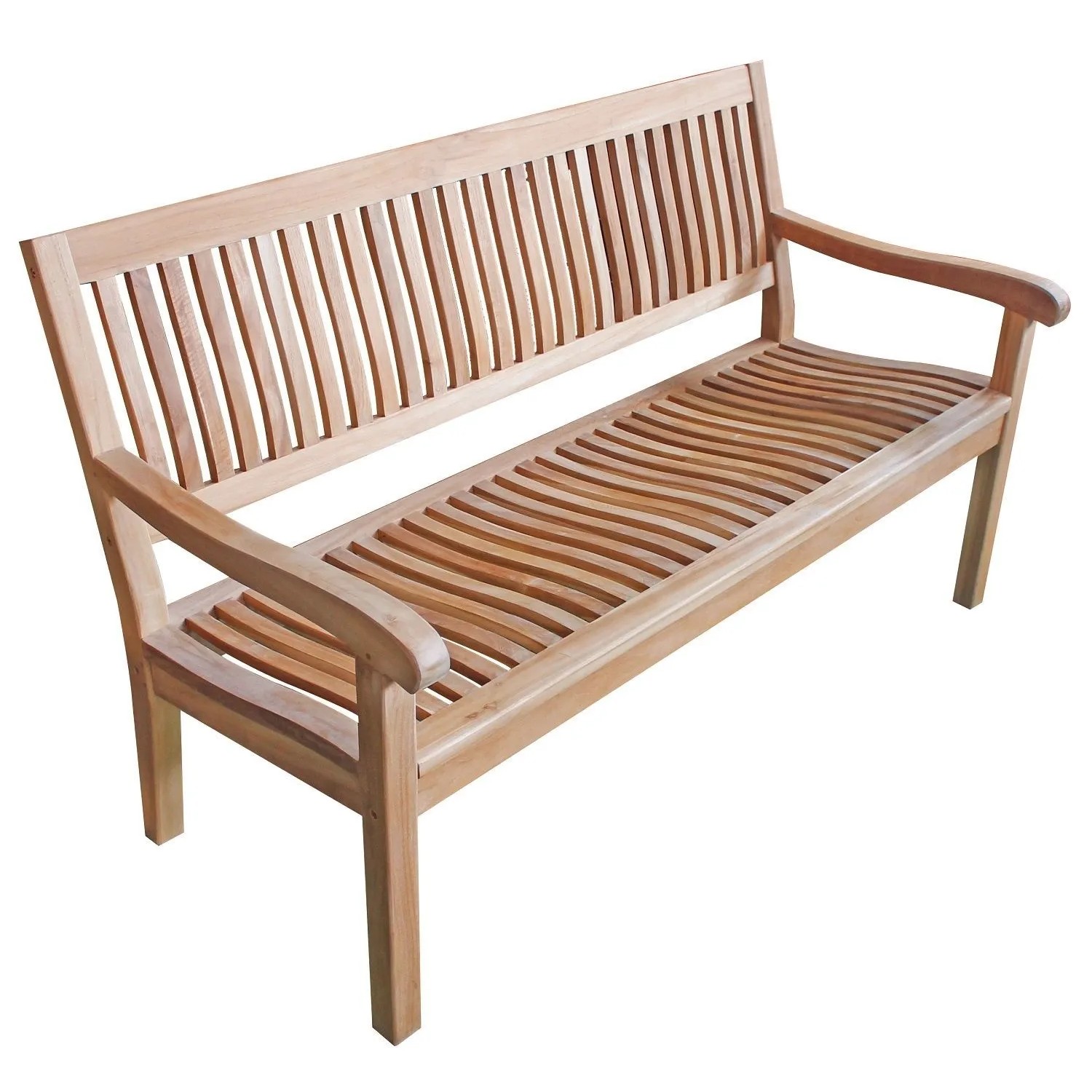Lex Premium Teak Gartenbank Kingsbury Teakbank Parkbank Armlehnen 150cm