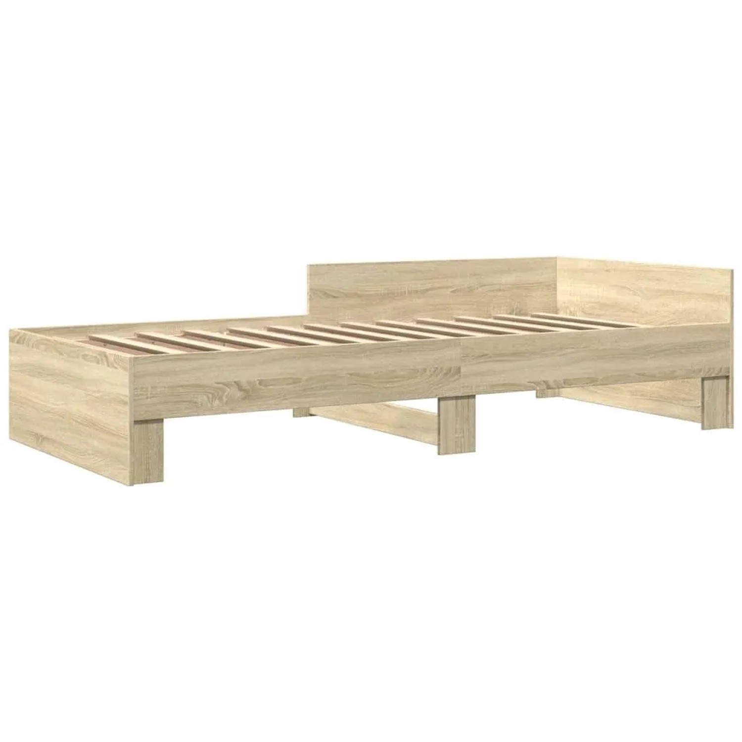 vidaXL Bettgestell Ohne Matratze Sonoma-Eiche 90x200 cm Holzwerkstoff 84958 günstig online kaufen