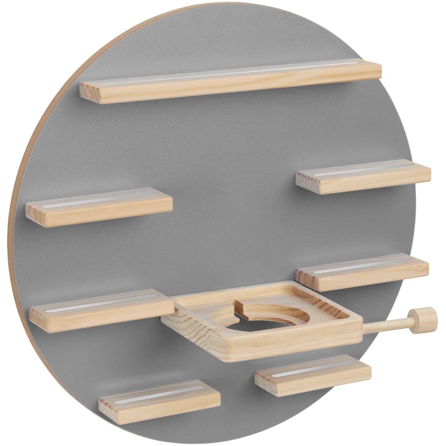 Tectake Tonie Regal Mylittlestory Moon Für Bis Zu 28 Tonies  Passend Für Toniebox 1 und 2 In Vollmondoptik  Metallstreifen Für Magnetischen Halt Keine